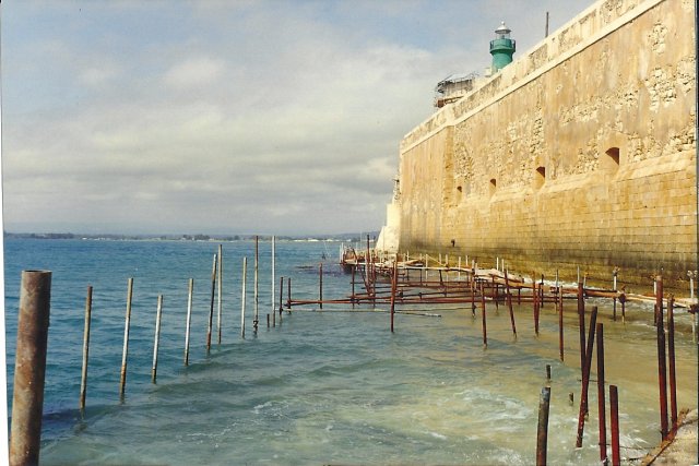 Siracusa Castello Maniace consolidamento